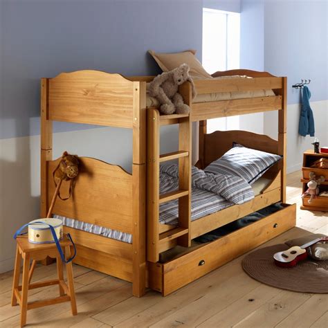 lits superposés pin massif authentic style avec sommiers lit enfant la redoute ventes pas