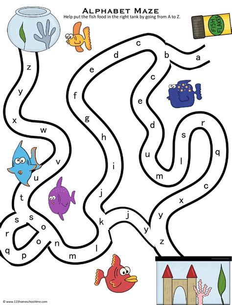 ️ Free Printable Abc Alphabet Mazes For Pre K And Kindergarten