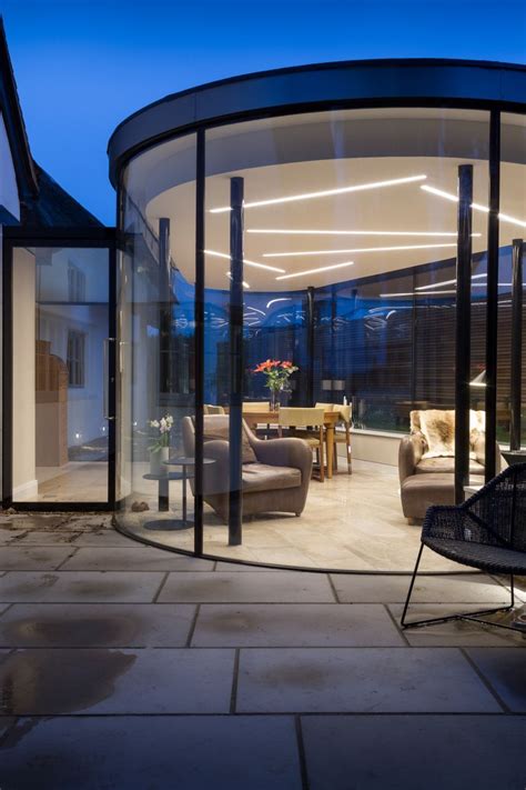 Curved Glass Extension By Cantifix Veranda Interiors Glass Extension