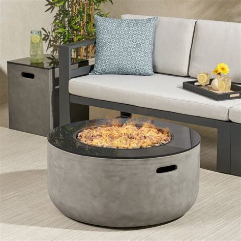 Shop fire pit tank & more. Luvana Outdoor Modern With Tank Holder Concrete Propane ...