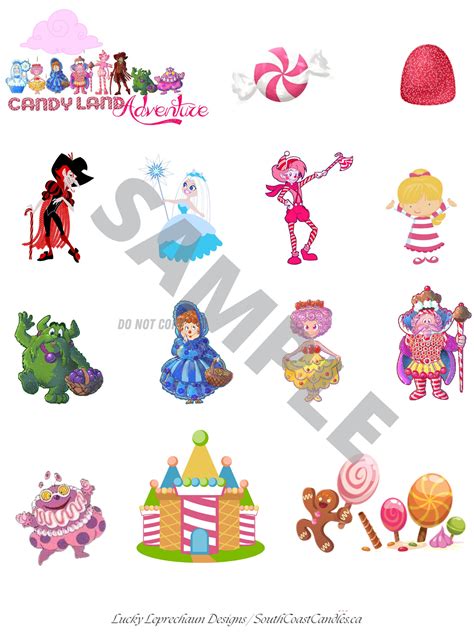 Printable Candyland Characters