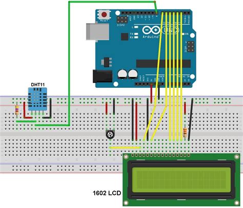 In 16x2 lcd there are 16 pins over all if there is a back light, if there is no back thanks for sharing the code and interfacing diagram. Arduino interfacing with DHT11 sensor and LCD - Simple Projects