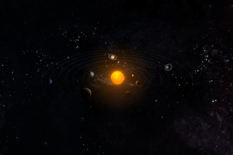 3d Modelrender Solar System Behance