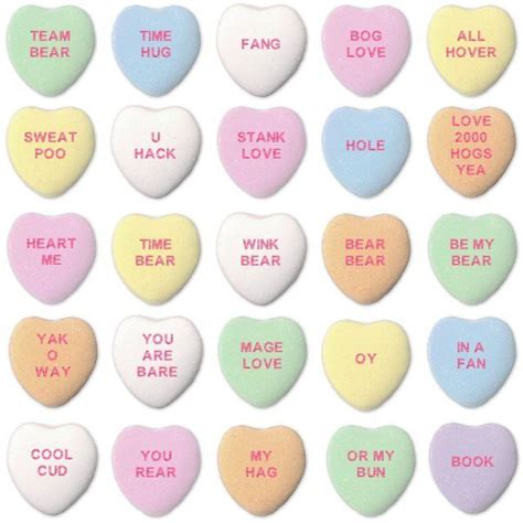sweetheart candy sayings sweethearts candies have new sayings this year inspired by lyrics