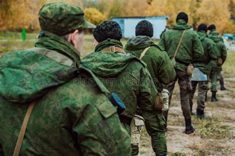 Mobilized Russian Soldiers Undergo Combat Training At The Training