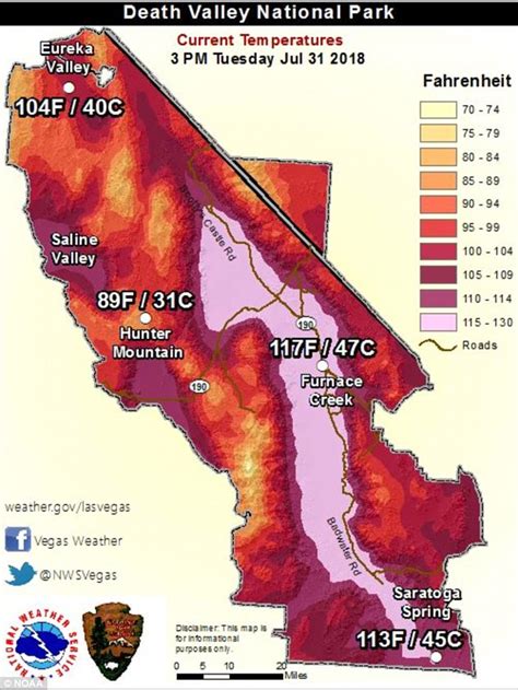 Death Valley Records The Hottest Month Ever Recorded On Earth Daily