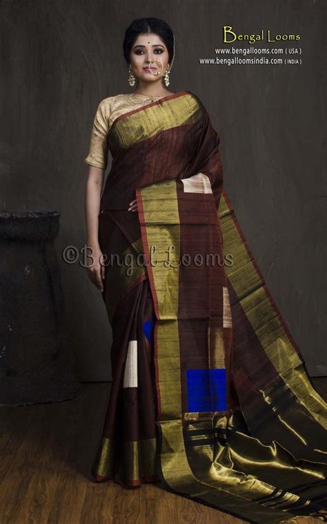 Check spelling or type a new query. Dupion Tussar Kanjivaram Saree in Coffee Brown and Antique and Gold | Saree