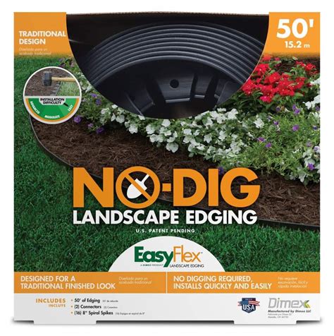 Check spelling or type a new query. Dimex 3000-50-4 Easyflex No-Dig Landscape Edging Kit at ...