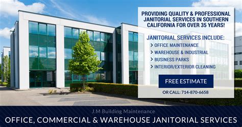 Janitorial Services And Office Cleaning Jm Building Maintenance