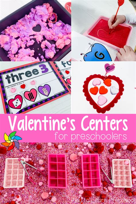 Valentines Centers For Preschoolers In 2020 Preschool Themes