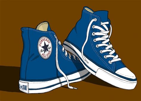 Converse All Stars Trainers Illustration Sneakers Illustration