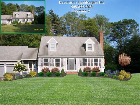 Front Yard Landscaping Ideas Cape Cod Home White Landscaping Ideas