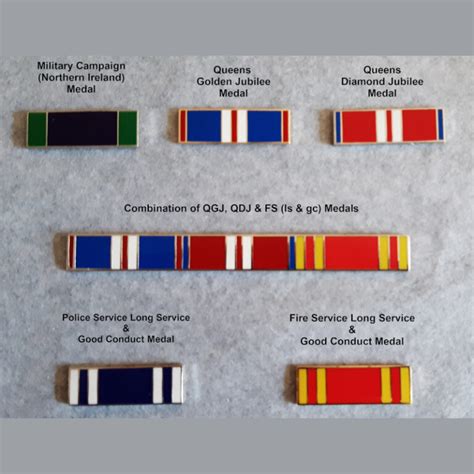 Medal Ribbon Pin On Bars