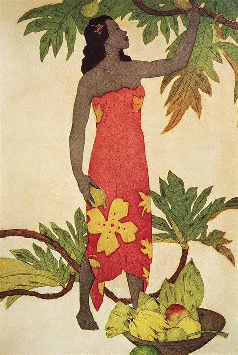 Breadfruit Girl Painting By Hawaiian Legacy Archives Printscapes