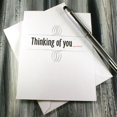 Thinking Of You Naked Adult Greeting Card Dirty Card Etsy
