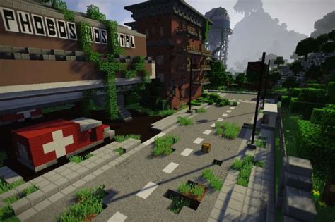 Abandoned City Map Minecraft Non Flat Map Vilry