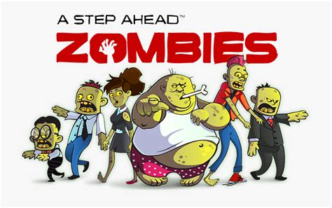 Group Of Zombies Cartoon Free Transparent Clipart Clipartkey