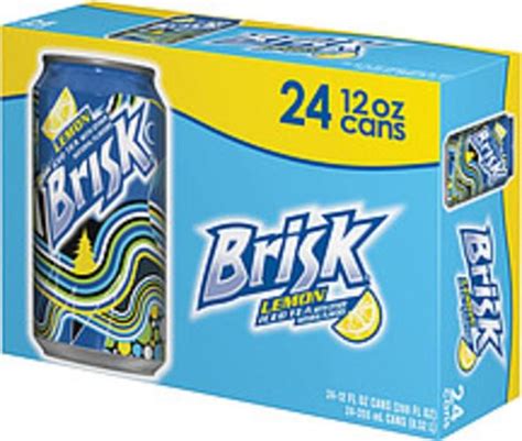 Lipton Brisk Lemon 12 Fl Oz Iced Tea 24 Pkg Nutrition Information