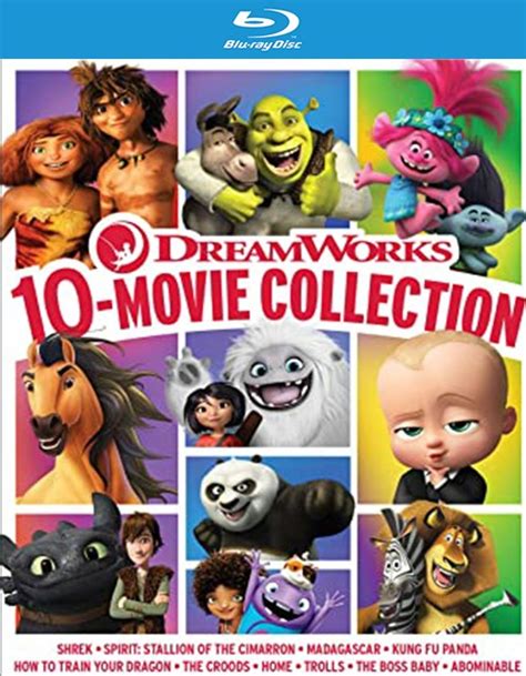 Dreamworks 10 Movie Collection Blu Ray Digital Blu Ray 2020 Dvd