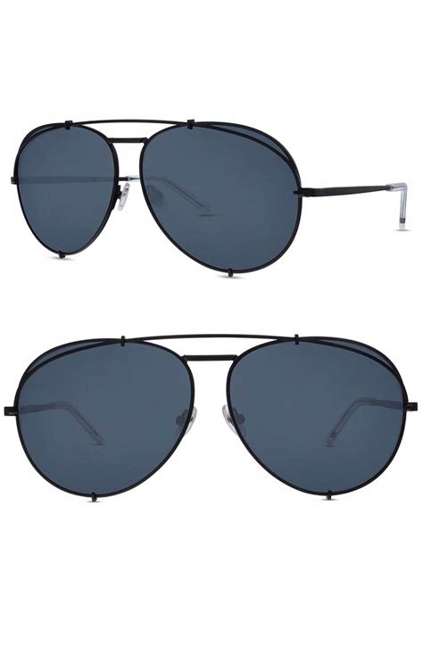 Diff X Khloé Koko 63mm Oversize Aviator Sunglasses Oversized Aviator Sunglasses Round