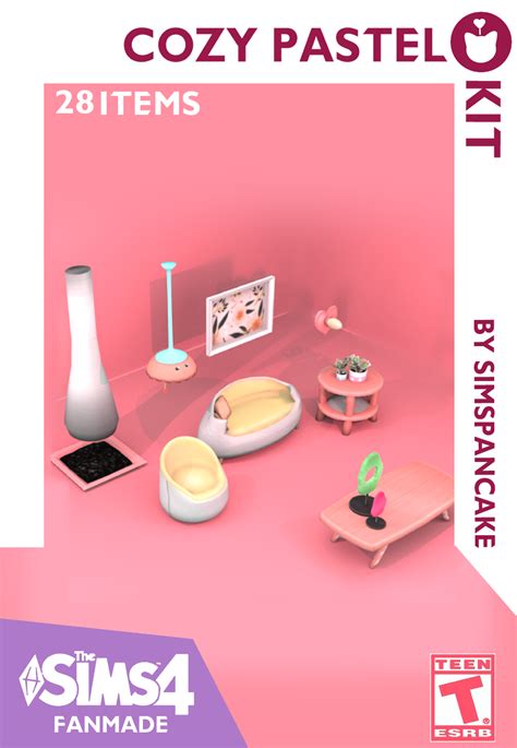 Cozy Pastel Furniture Pack The Sims 4 Build Buy Curseforge
