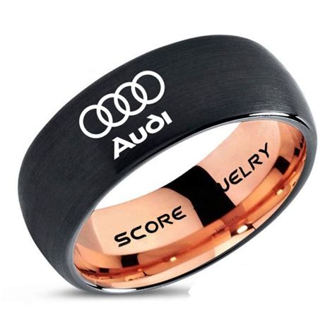 Audi Ring Black Audi Ring Black Tungsten Ring Black Wedding Ring