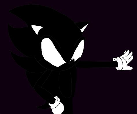 Dark Sonic Second Drawing By Amyainrose On Deviantart