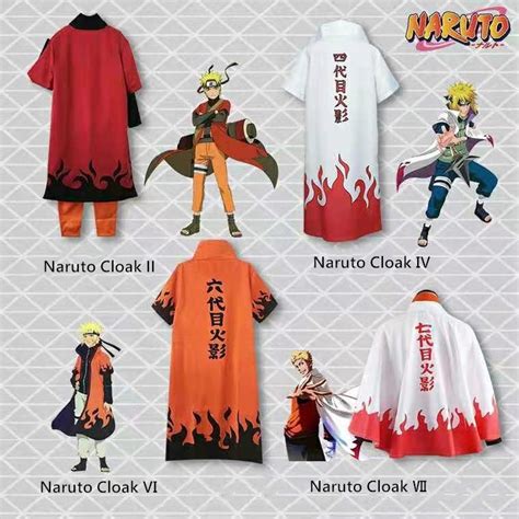 Naruto Cosplay Costume Naruto Th Hokage Namikaze Minato Naruto Uzumaki Cloak Robe White Cape