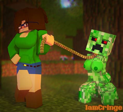 Rule 34 2girls 3d Breasts Brown Eyes Brown Hair Clothed Female Nude Female Creeper Minecraft