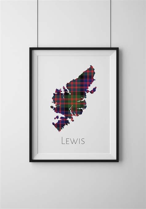 Clan Tartan Scottish Isle Of Lewis Print Custom Unframed Etsy