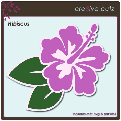 Free Hibiscus SVG on my blog — Make The Cut! Forum