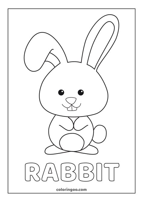 Rabbit Free Printable Coloring Pages For Kids
