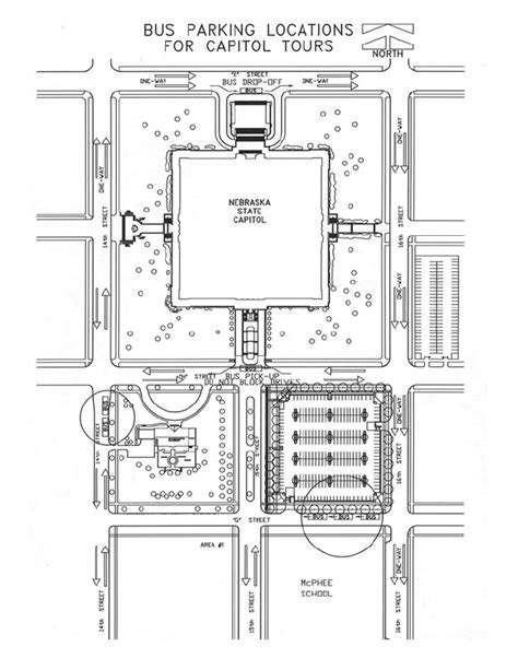 Bus Map With Text Nebraska State Capitol