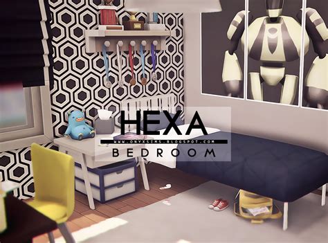 Onyx Sims Hexa Bedroom Sims 4 Bedroom Sims 4 Cc Furniture Sims House