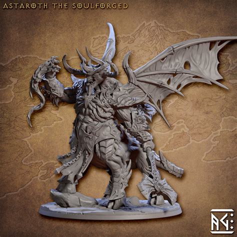 3d Printable Astaroth The Soulforged The Demon King Spawn Epic Boss