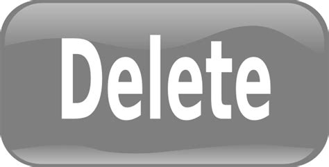 Delete Button Clip Art At Vector Clip Art Online Royalty