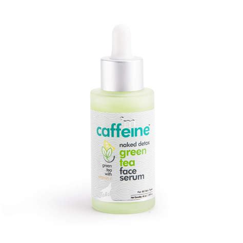 MCaffeine Naked Detox Green Tea Face Serum Hydration Vitamin C Hyaluronic Acid All Skin