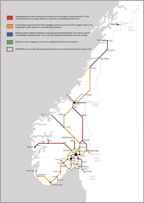 Norway Train Rail Maps