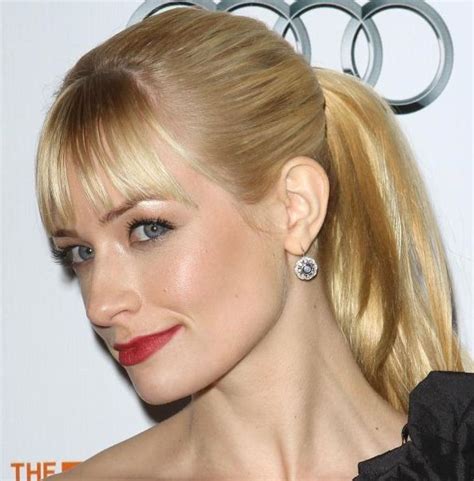 Beth Behrs Blonde Ponytail Party Formal Evening Summer