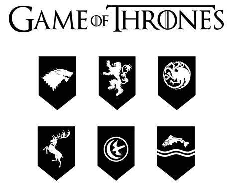 Game Of Thrones Dxf Svg Eps Png File For Use With Your Etsy Game Of