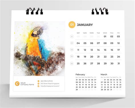 Desk Calendar 2020 On Behance