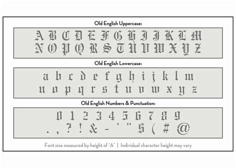Old English Letter Stencils Luxury Old English Font Alphabet Stencil