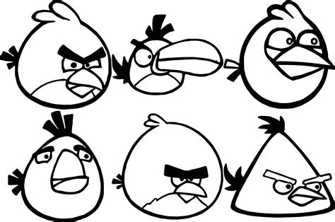 Printable Angry Birds