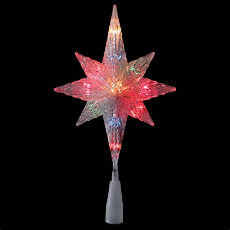 11 Lighted Clear Crystal Star Of Bethlehem Christmas Tree Topper
