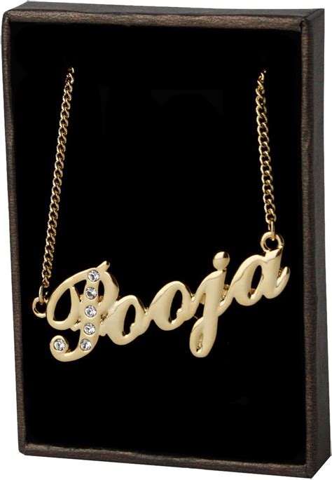Zacria Indian Name Necklaces Pooja Personalized Necklace