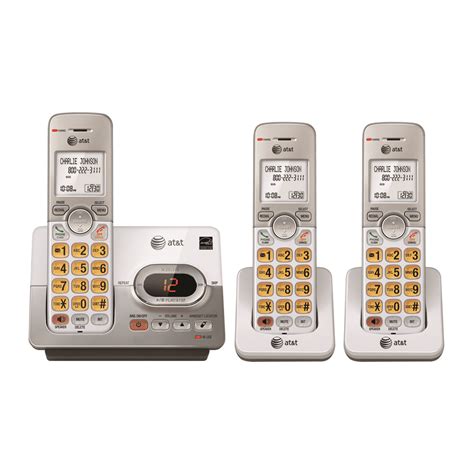 Atandt El52303 3 Handset Answering System With Caller Id And Call Waiting