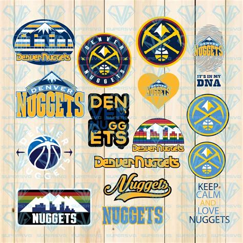 Use this files with cutting and printing machines to make a tshirts, cups, stickers, embroideries and more. Denver Nuggets vector, American professional, basketball ...