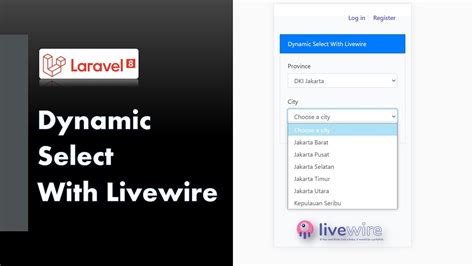 Tutorial Laravel Dynamic Select With Laravel Livewire Youtube