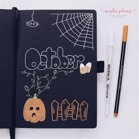 Halloween Bullet Journal Setup October Plan With Me Bullet Journal