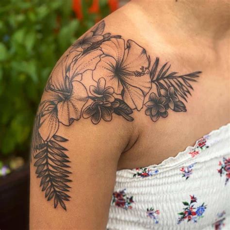Shoulder Flower Tattoo Ideas